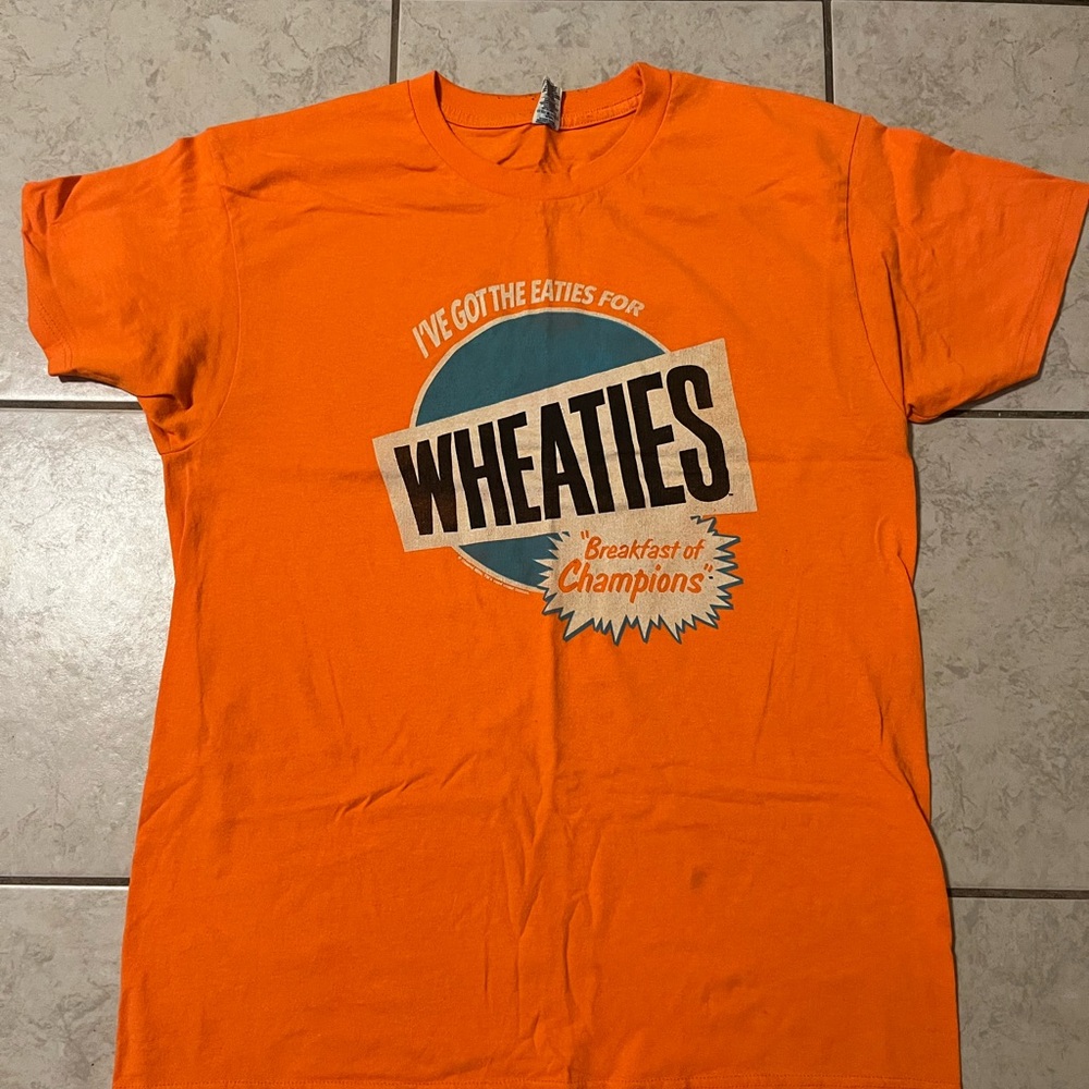 Orange Wheaties Graphic T-Shirt